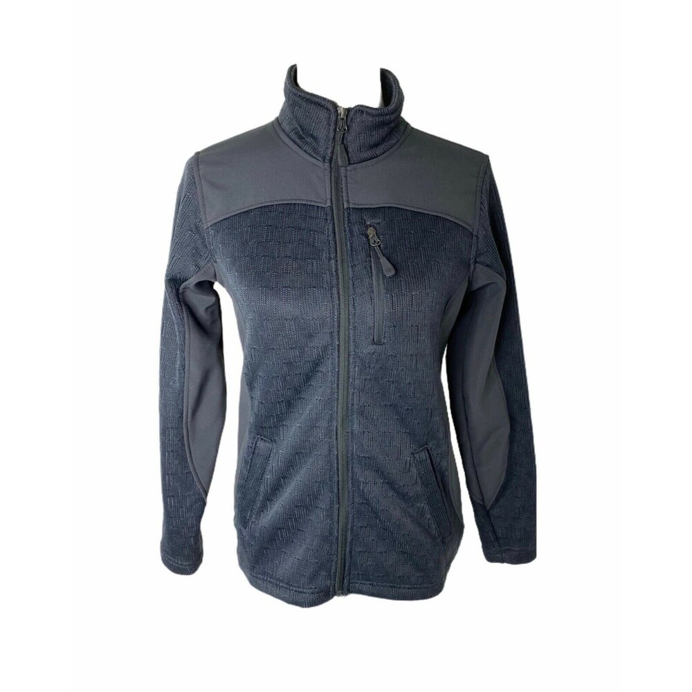 Swiss-Tech Women’s Jacket Grey Full Zip Lightweight High Neck Size XS
